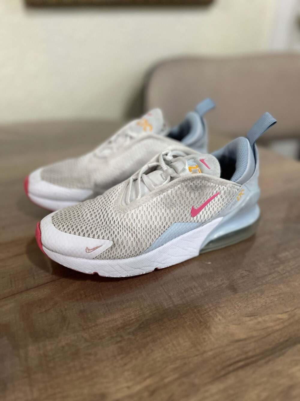 Nike Air Max 270 TD 'White Pinksicle' Youth Shoes
